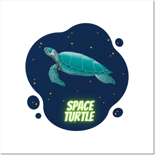 space turtle Wall Art by perth shirts